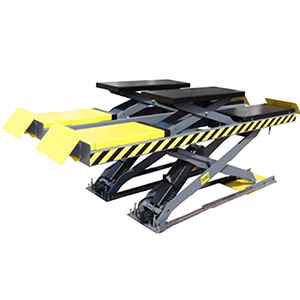 WN3500Z/B/WN4000Z/B大剪式子母雙層四輪定位舉升機（地藏式）